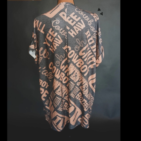 2 Fly Co. (Crazy Train)  NWT Boutique Western Lingo Yeehaw Knit Top S-3x - Picture 2 of 4